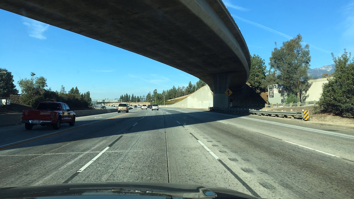 Street-level view in Bradbury, California