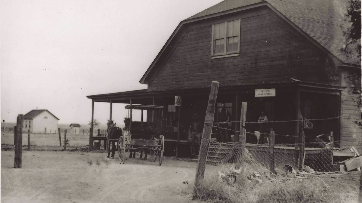Del Sur and Johnson's Store and Post Office, Del Sur, California, 1900s