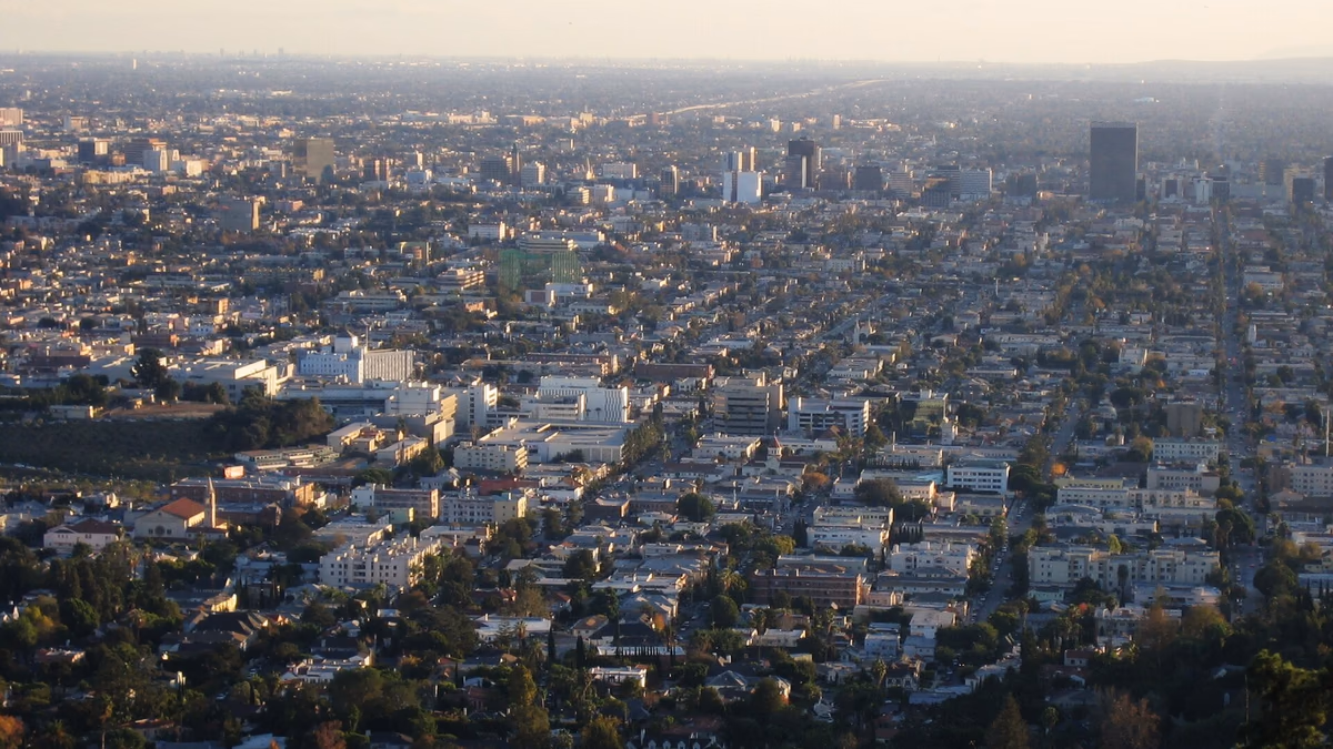 View of East Hollywood, California