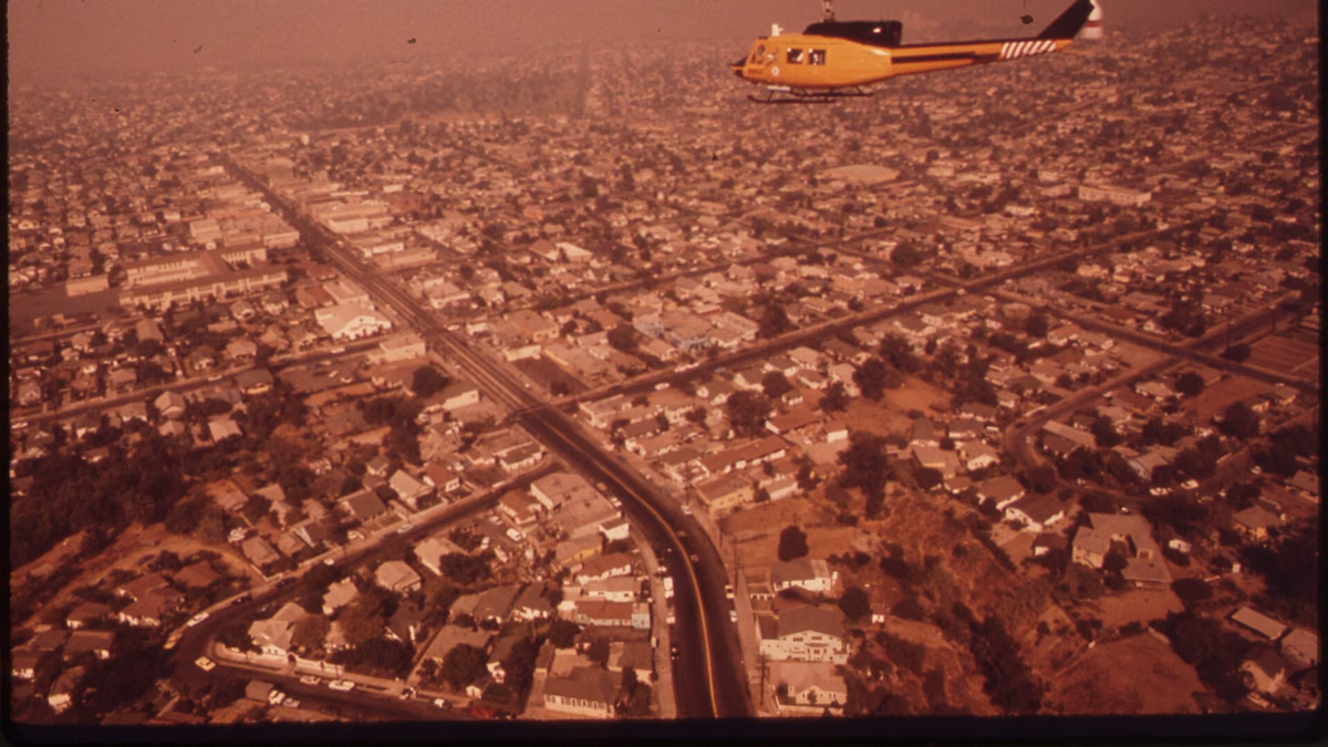 View of East Los Angeles, California