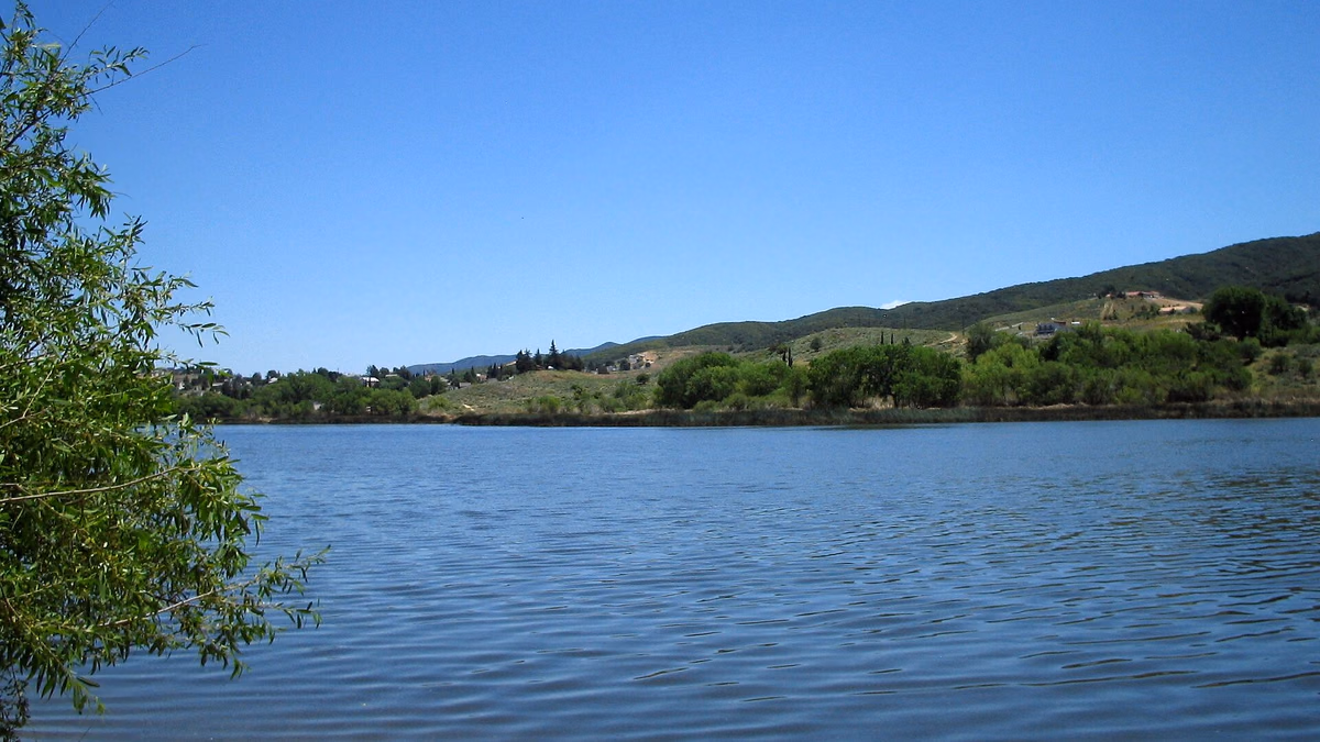 Elizabeth Lake — in the Sierra Pelona Mountains , west of Lancaster, Los Angeles County, Southern California.