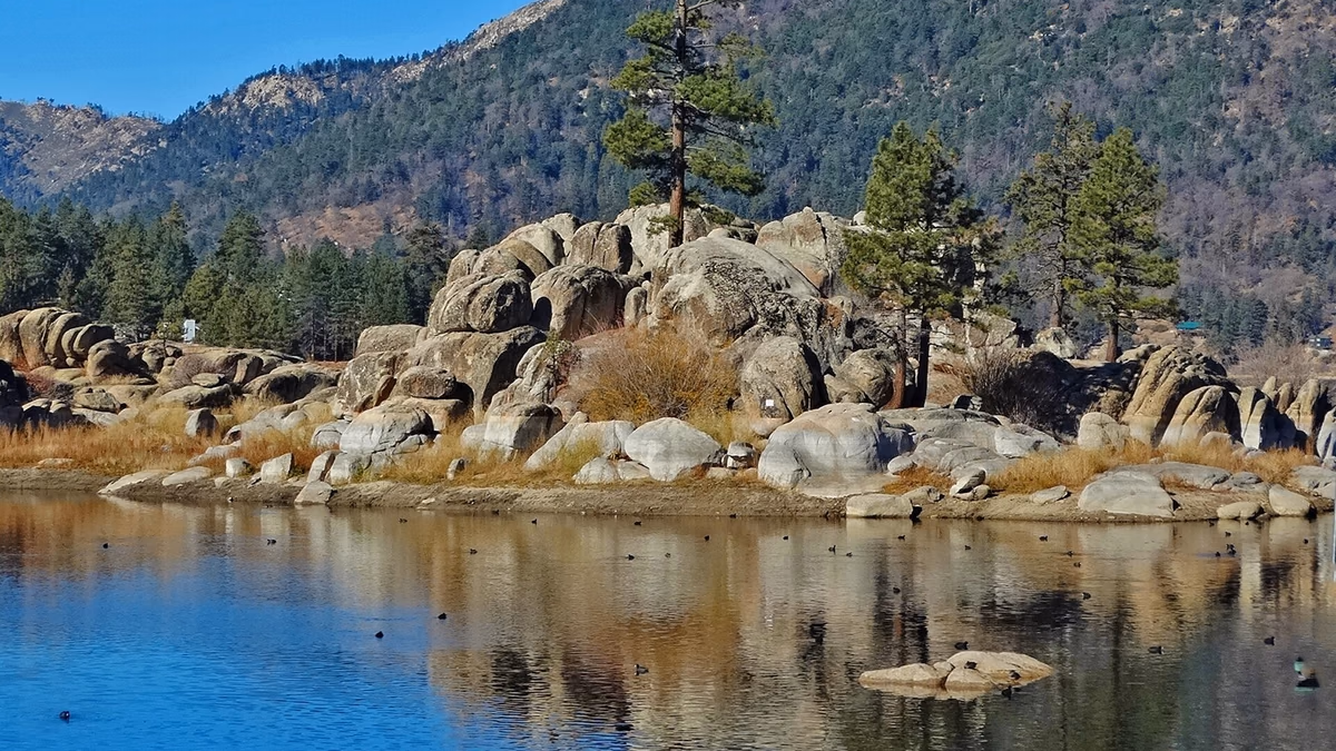 View of Fawnskin, California
