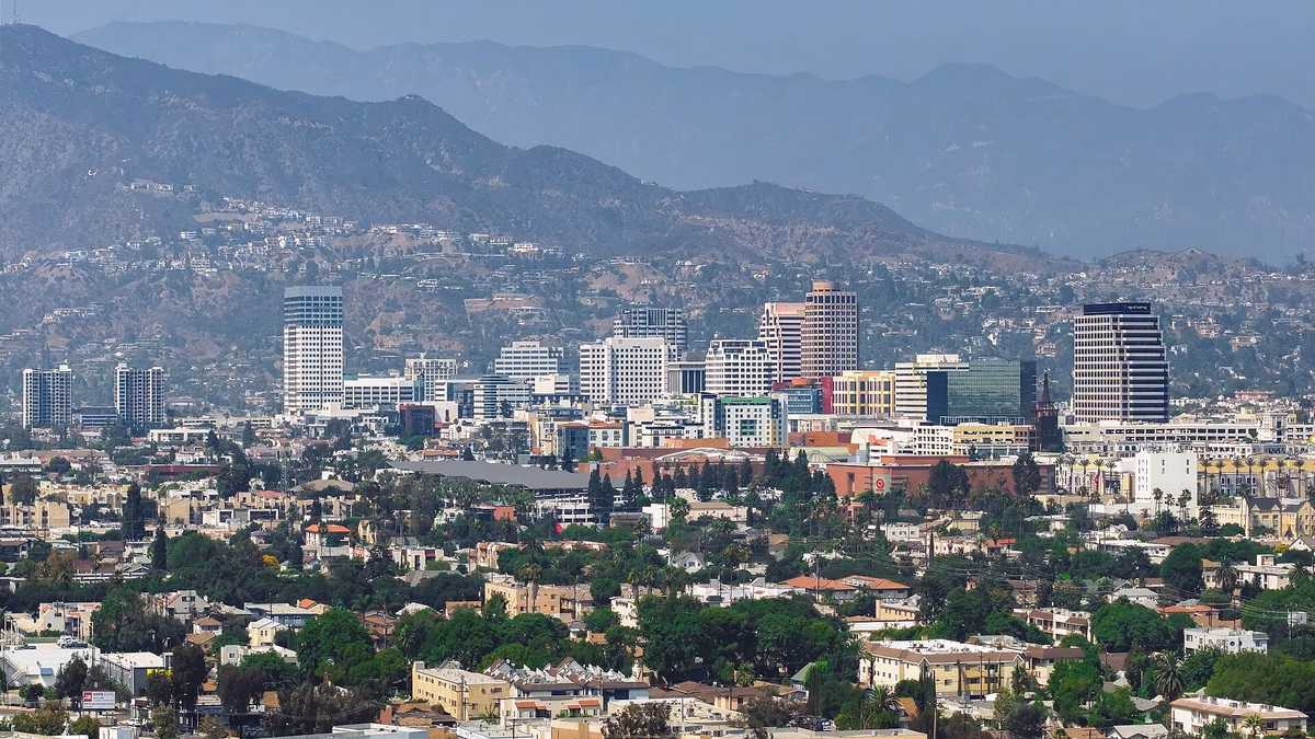 Skyline of Glendale, California