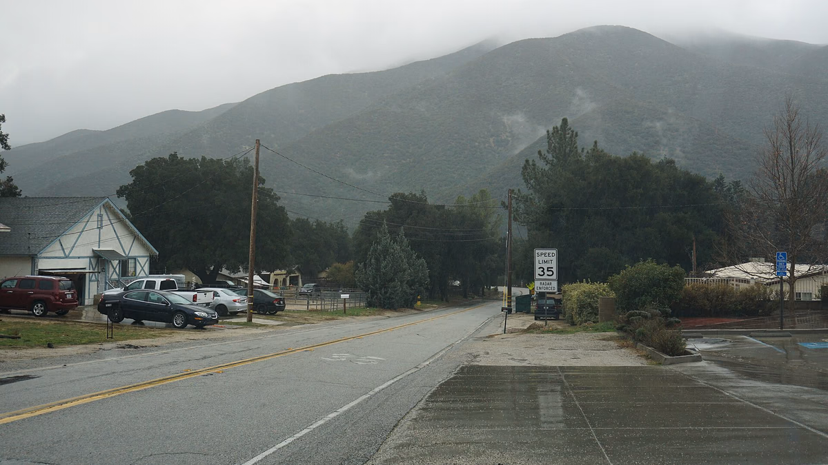 Green Valley, CA as viewed from the corner of San Francisquito Canyon Road and Spunky Canyon Road.