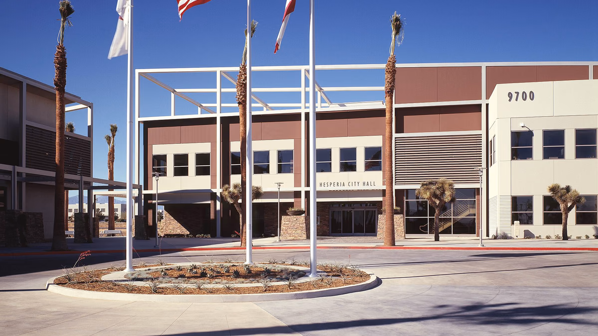 City of Hesperia City Hall after completion.