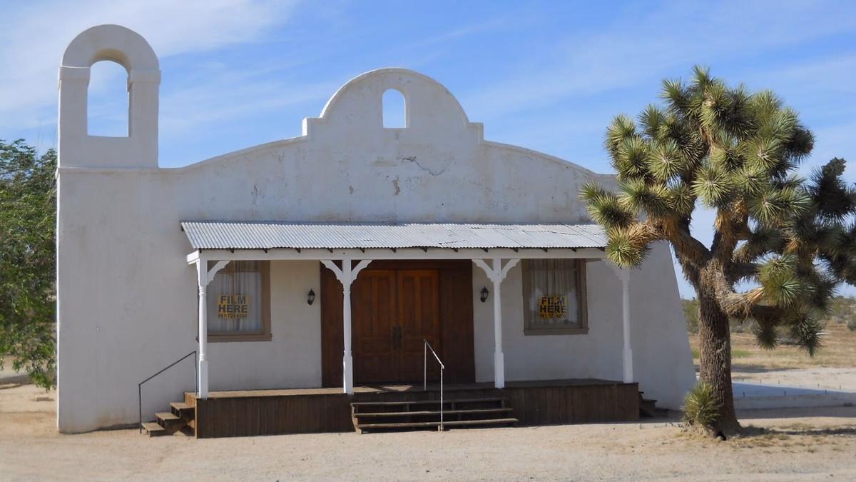 Church near Lancaster, California, used as a filming location in Quentin Tarantino's "Kill Bill" films, Volumes 1 & 2 (2003, 2004).