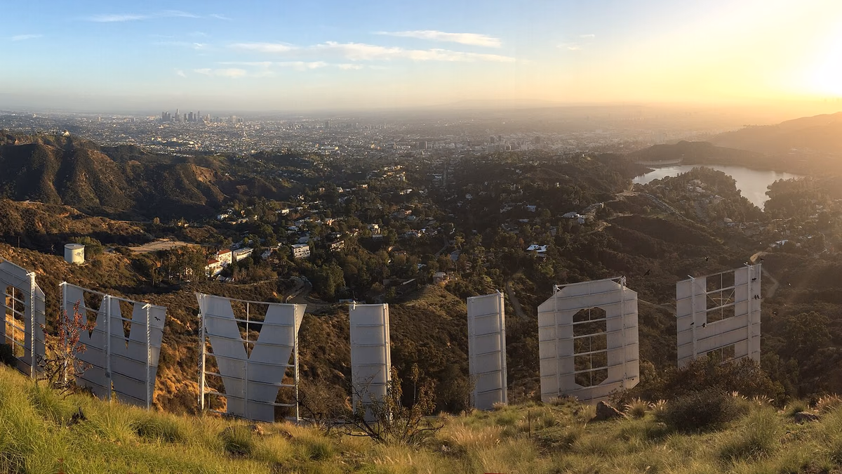View of Hollywood, California