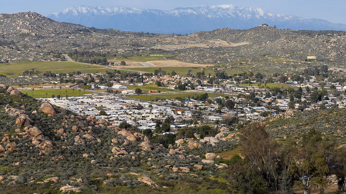 Homeland, California viewed from Double Butte