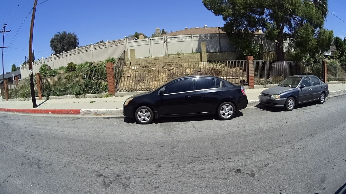 Street-level view in Industry, California