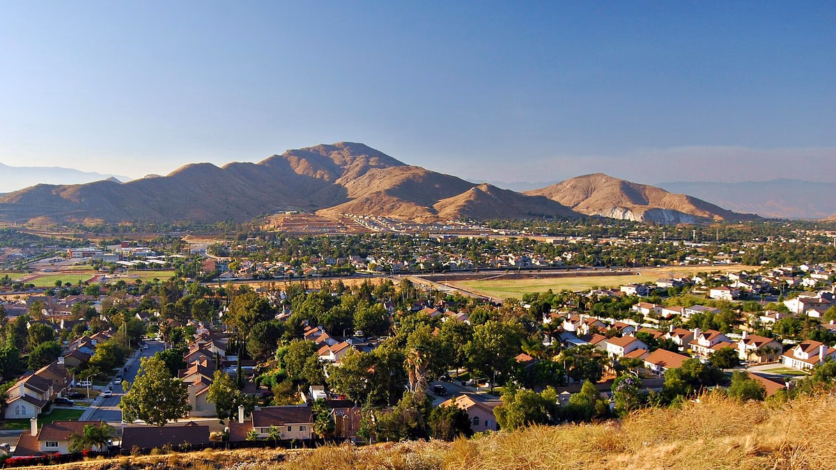 A view of Mount Jurupa in Jurupa Valley, CA, USA.
