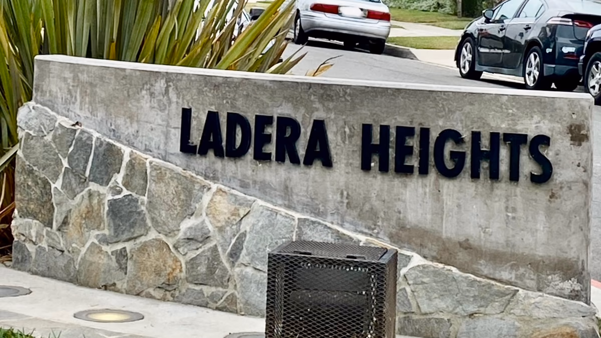 Ladera Heights neighborhood sign, Los Angeles County, California