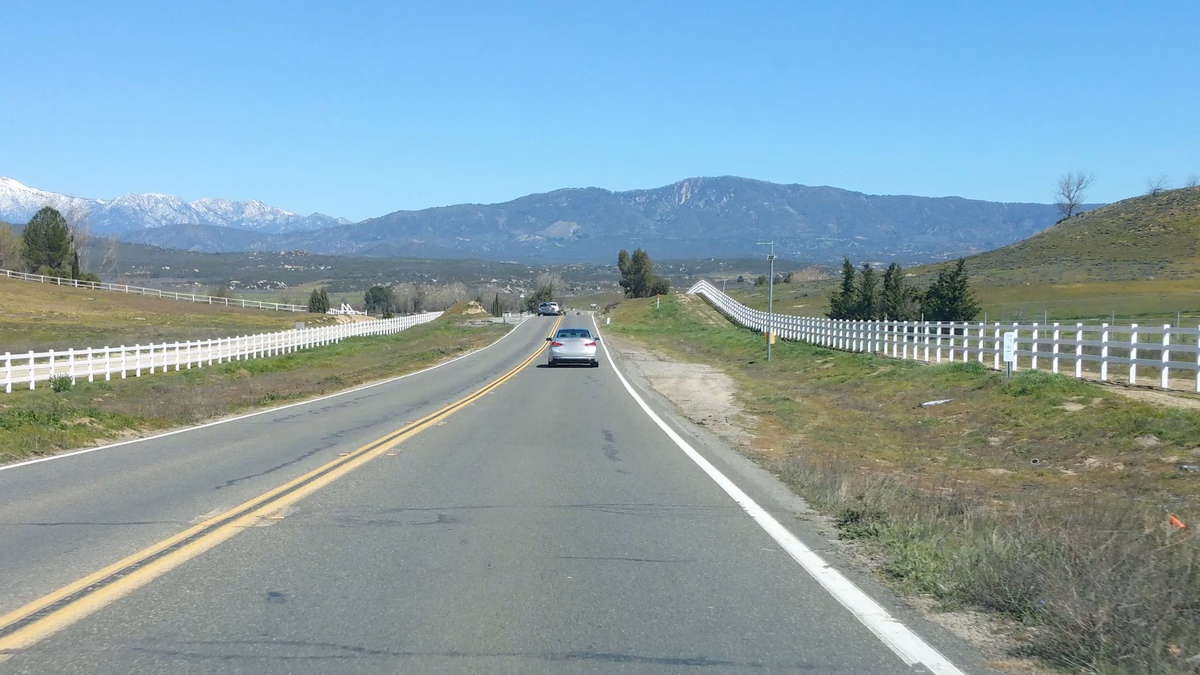 Street-level view in Lake Riverside, California