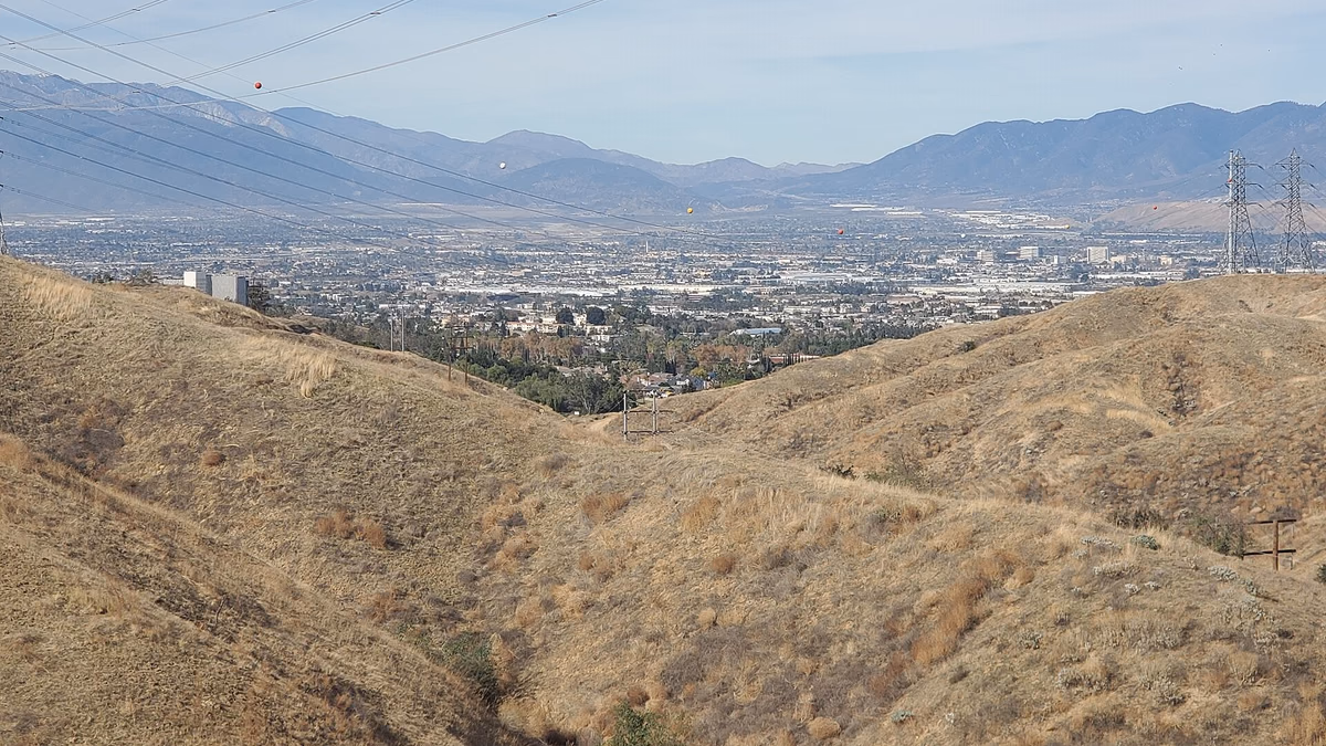 Overlooking Loma Linda from the South Hill Preserve Trailhead