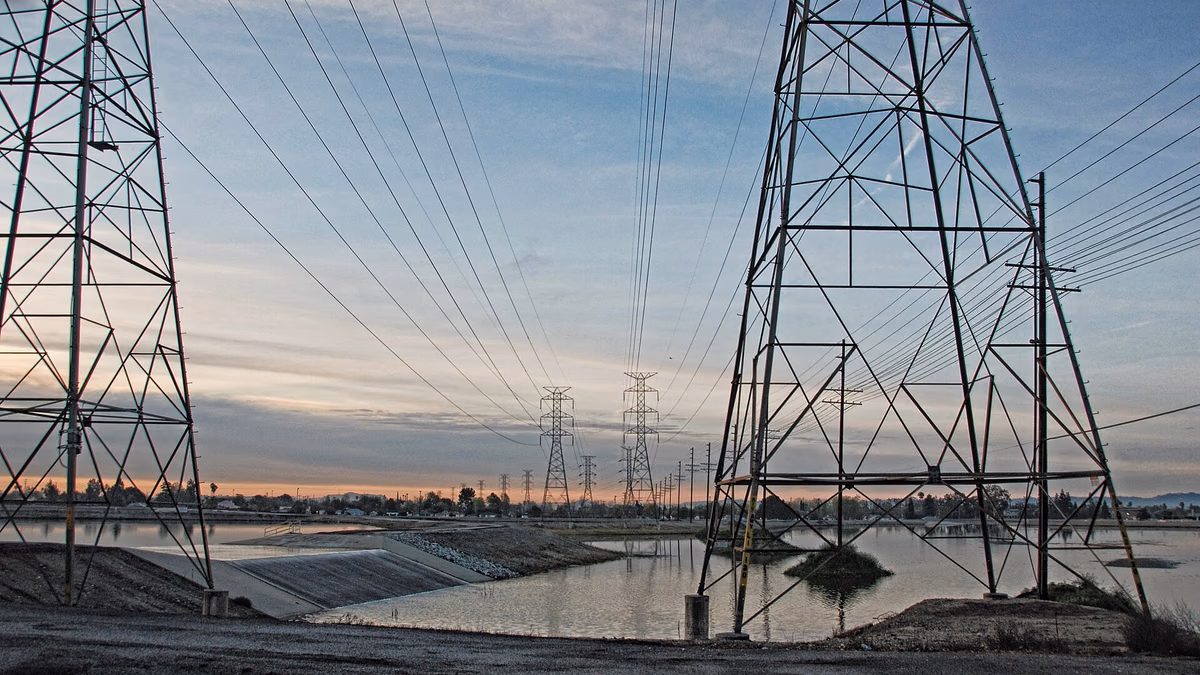 Power Grid within the Pacoima Spreading Grounds, Los Angeles