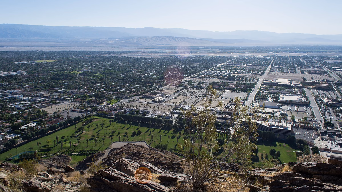 A view of Palm Springs from the Museum Trail