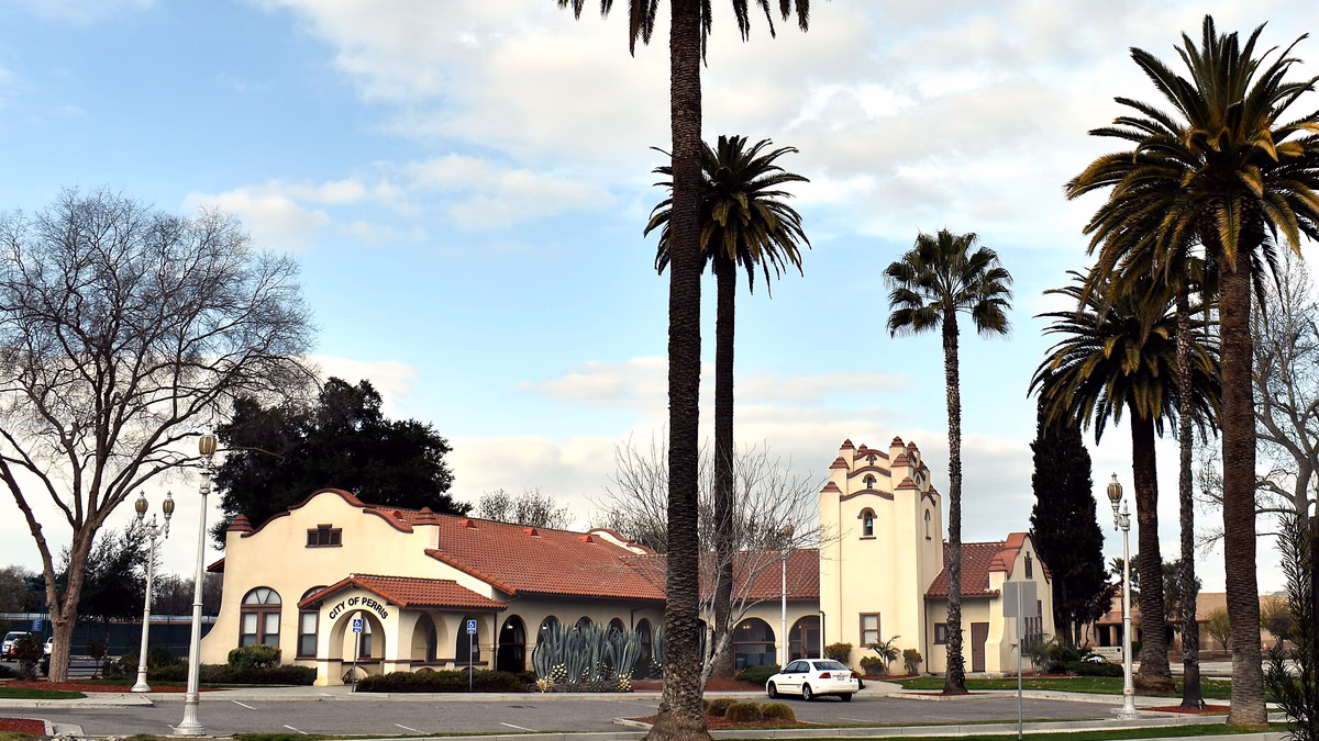 City Council Chambers building, Perris, California, USA