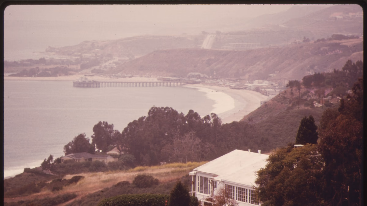 View of Santa Monica Mountains, California
