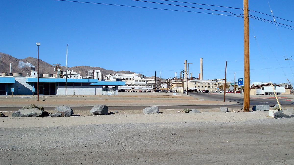 View of Searles Valley, California