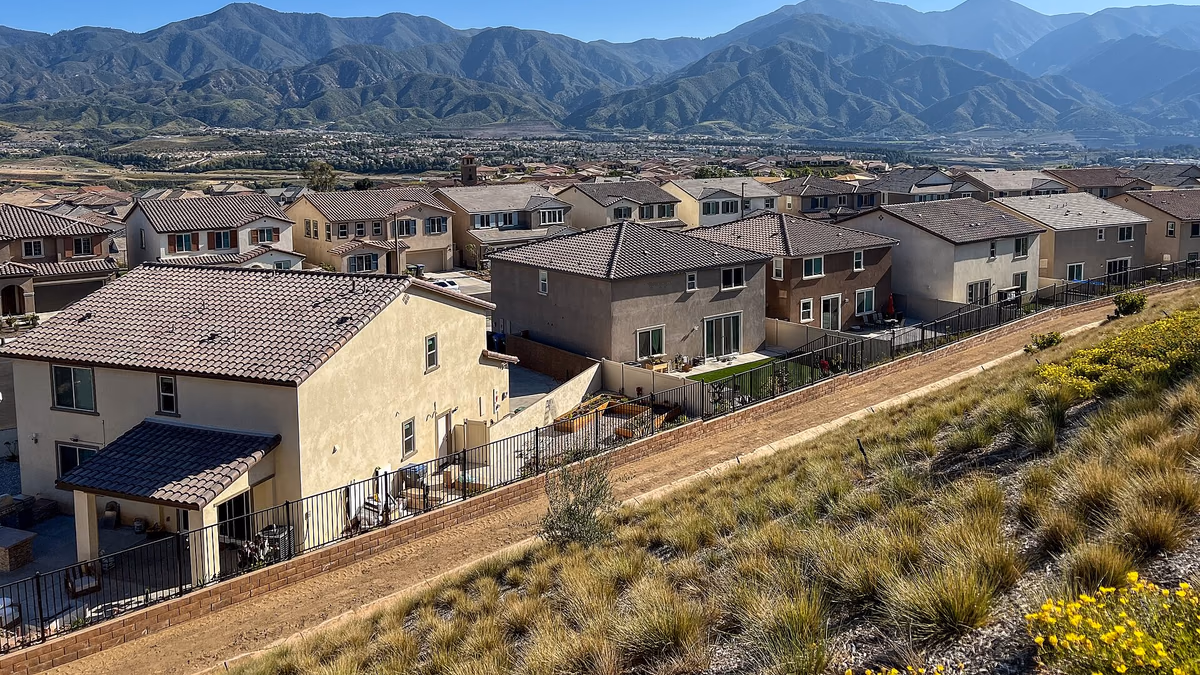 View of Temescal Valley, California
