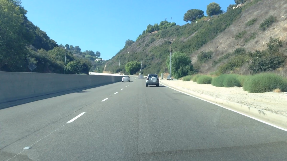 Street-level view in Westfield/Academy Hills, California